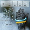thumbnail image 4 of 2XL Guantes térmicos a prueba de viento impermeables para invierno, manoplas cálidas con pantalla táctil, para hombres y mujeres, 4 of 4
