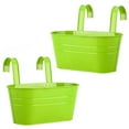 thumbnail image 2 of Hanging Flower Pots Hooks 2PCS Garden Tool Metal Iron For Railing Fence Home Decor Detachable Balcony Plant Holder, 2 of 19