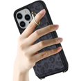 thumbnail image 6 of for iPhone 14 Pro Case with Card Holder for Women,for iPhone 14 Pro Phone Case Wallet with Strap,Credit Card Holder,Ring Stand,Crossbody Lanyard,PU Leather Phone Cases 6.1''(Black Leopard), 6 of 18
