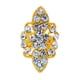 thumbnail image 2 of Anillo con forma de corona de diamantes de imitación para mujer y niña, para la punta del dedo, para decoración de uñas, 2 of 5