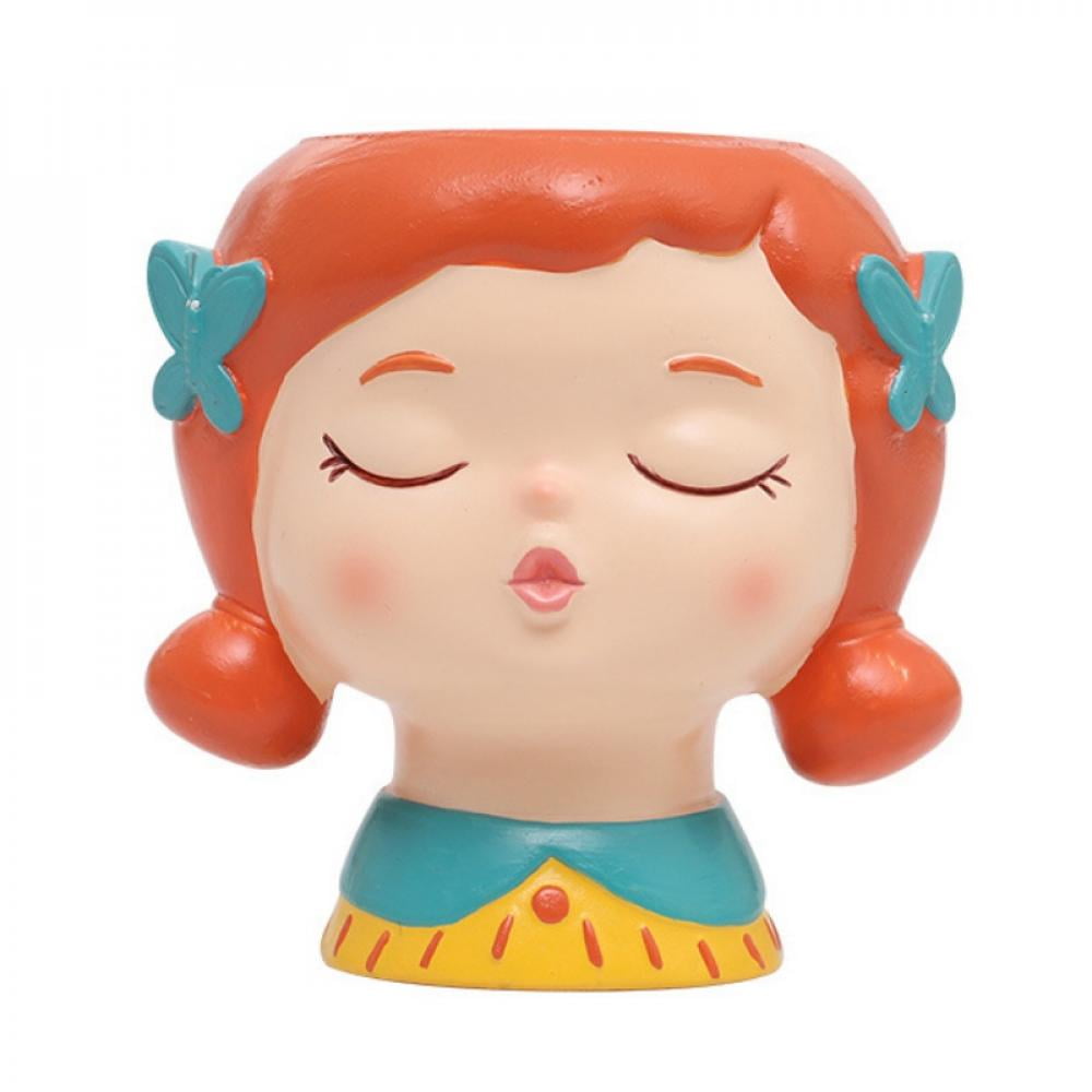 [Big Clear!]Plant Pot Cute Flower Planter Flowerpot Great Design Home