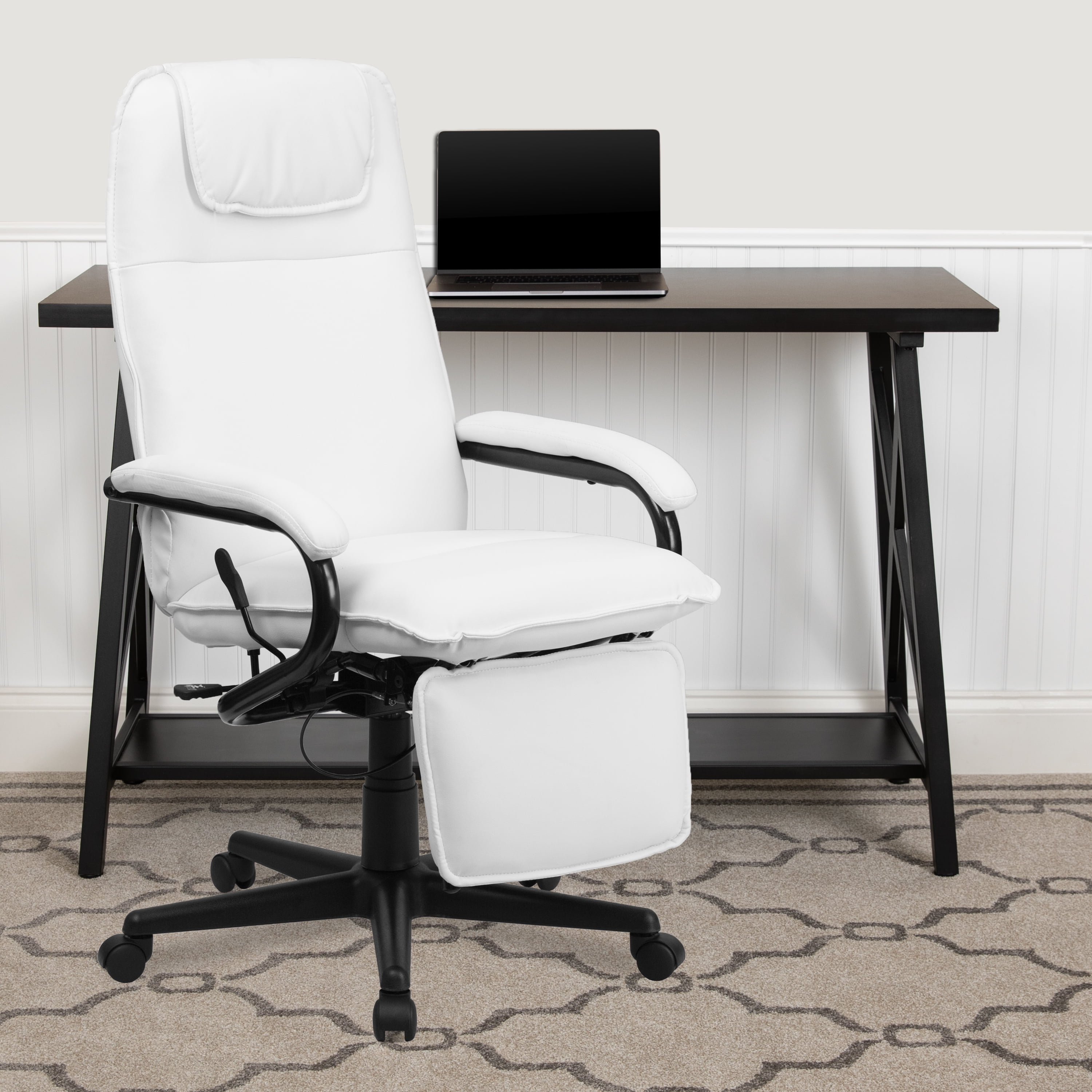 Uenjoy Executive Ergonomic Massage Chair Heated Vibrating Computer Office Desk for sale online 