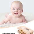 thumbnail image 3 of Caja De Marco De Fotos De Madera Almacenamiento De Dientes De Leche Cabello Fetal Organizador De Dientes Deciduos Umbilical Lanugo Guardar Coleccionar Regalo De Recuerdos De Bebé Minnieouse BA000594-00, 3 of 7