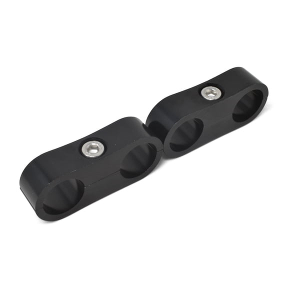 Russell 654333 Hose Separator (2) -12AN (3/4 ) Ports Black Anodized Finish 1/Pkg