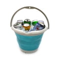 thumbnail image 5 of SAMMART 10L (2.6 Gallon) Collapsible Plastic Bucket - Foldable Round Tub - Portable Fishing Water Pail - Space Saving Outdoor Waterpot, size 33cm dia, 5 of 7