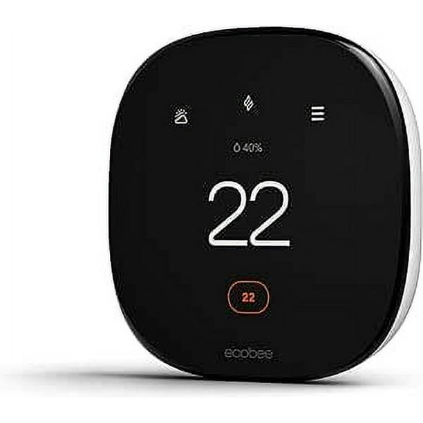 ecobee Nouveau 2022! Thermostat Intelligent Amélioré Fonctionne avec Alexa & Apple Home Kit, Noir