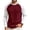 Wine, variant on Gaukiv Long Sleeve Shirts for Men Crew Neck Raglan Color Block Regular Fit Soft Fabric Blouses Layer Tops Dark Green 2XL