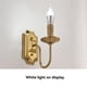 thumbnail image 3 of 2X Aplique de Pared con Candelabro Vintage de 3 W, Base E14, Luz de Pared de Metal para Dormitorio, Sala de Estar, Pasillo, Bronce, 3 of 5