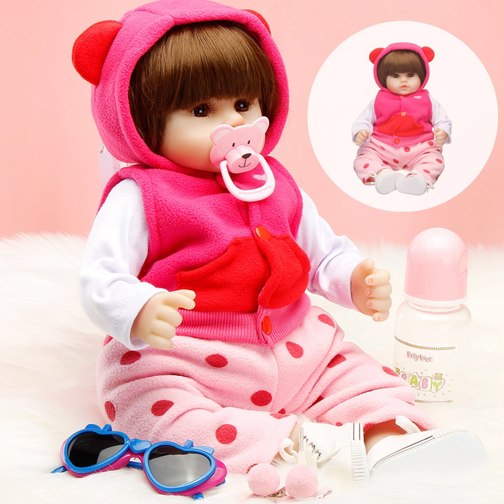 Soft Silicone Reborn Baby Doll Realistic Newborn Lifelike Handmade Baby Girl 19" 