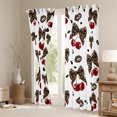 thumbnail image 3 of Homewish Cheetah Print Bowknot Curtains Pack of 2 (42x84 Each) for Female, Chic Cherry Ribbon Curtains Blackout, Modern Fashion Bedroom Curtains, Living Room Curtains Decor, 3 of 6