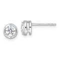 thumbnail image 4 of Auriga Fine Jewelry 14K White Gold Lab Grown Diamond VS/D-F Stud Earrings for Women (L- 0.2 inch, W- 0.2 inch), 4 of 6