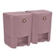thumbnail image 1 of Kit 2 Botes de basura La Ardilla de plástico con pedal 8L (Rosa Magnolia), 1 of 4