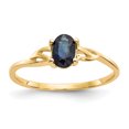 thumbnail image 1 of 14K Yellow Gold Sapphire Birthstone Ring, 1 of 2