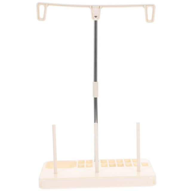 Miangastore Sewing Machine Universal Thread Stand Plastic 3 Spools Holder Household Thread Holder for Sewing Embroidery (White)