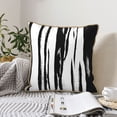 thumbnail image 6 of YFYANG Square Velvet Decorative Throw Pillow, 20"x20" Black Vintage Texture Pattern Sofa Bed Cushion Pillows, 6 of 7