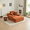 BROWN, variant on Hforesty Chaise lounge chair indoor, Boneless Couches for Living Room with 2 Cup Holders,Cloud single sofa bed ,No Assembly Required,DARK-GREY(Corduroy)