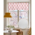 thumbnail image 4 of Pink Halloween Ghost Linen Curtain Valance for Bedroom/Bathroom/Kitchen/Office/Living/Dining Room Window,Orange Pumpkins Pink Ghost Rod Pocket Topper Decorative Cafe Drapes Panel 60"x18", 4 of 6