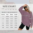 thumbnail image 5 of TEMOFON Plus Size Womens Shirts Long Sleeve Tops Waffle Knit Crew Neck Sweatshirts Fashion Side Slits Casual Pullover Plum, 5 of 10