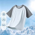 thumbnail image 6 of Fozruso Boys Summer Short Sleeve T Shirts Basic Casual Crewneck Tee Tops School Uniform for Kids, 6 of 7
