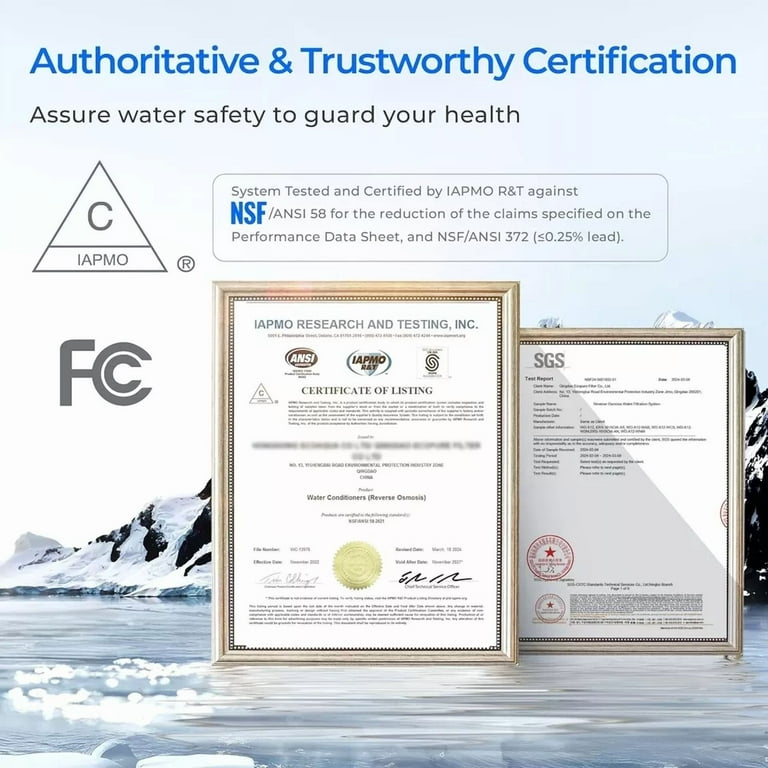 Waterdrop X8 Reverse Osmosis System,2:1 Pure to Drain,Smart Faucet