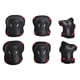 thumbnail image 1 of Equipo de protección para patinetas, protectores de brazos y rodilleras, para niños y adultos Rojo negro, 1 of 9