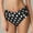 Dark Blue, variant on Laipiong Women's Bikini Swim Bottoms High Waisted Ruched Pleated Front Solid Color Swimming Bathing Suit Shorts Summer Beach Slim Fit Swimwear