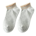 thumbnail image 2 of 1 Pair Short Socks Breathable Sweat Absorption Extra Soft Washable Non-Fading Protective Polyester Women Summer Thin Ankle Socks for Women, 2 of 8