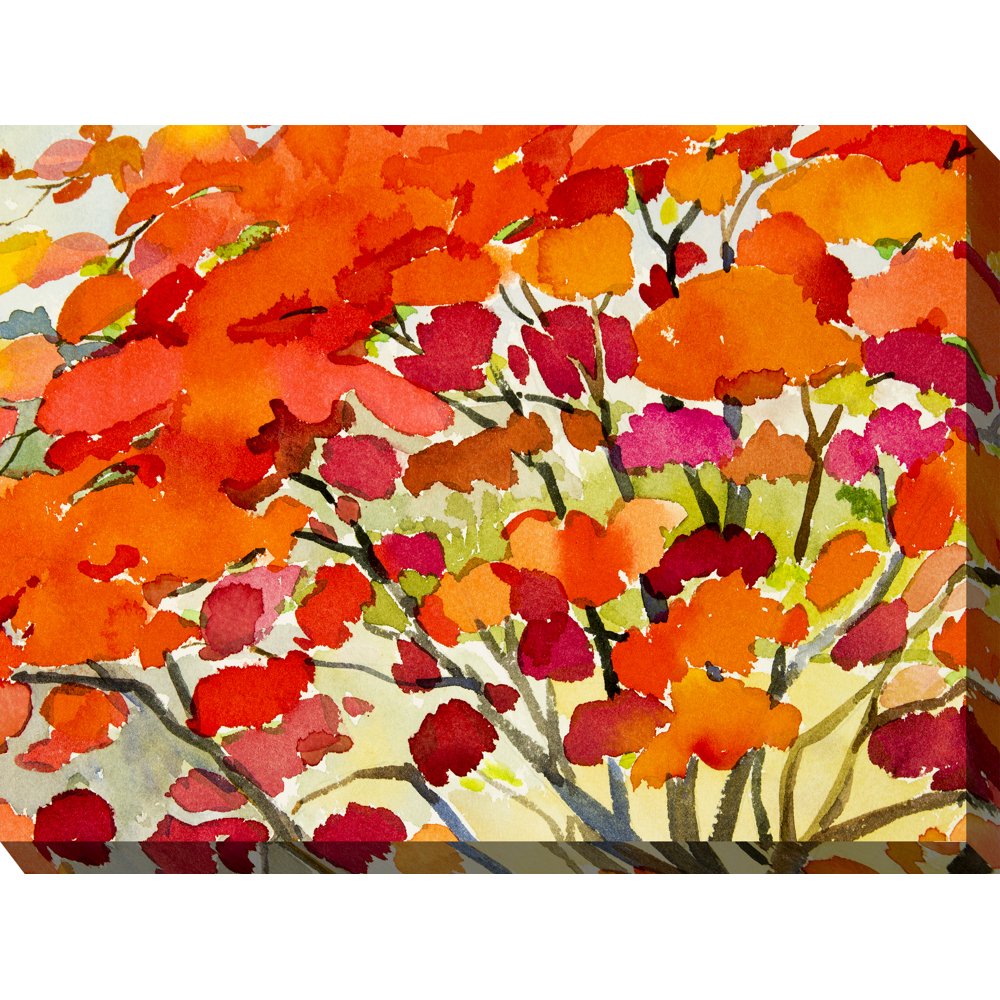 Outdoor Waterproof and Weatherproof Wall Canvas Art, BLAZE 1 Walmart