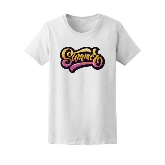 Summer Colorful Watercolor Quote Tee Women's -Image by Shutterstock