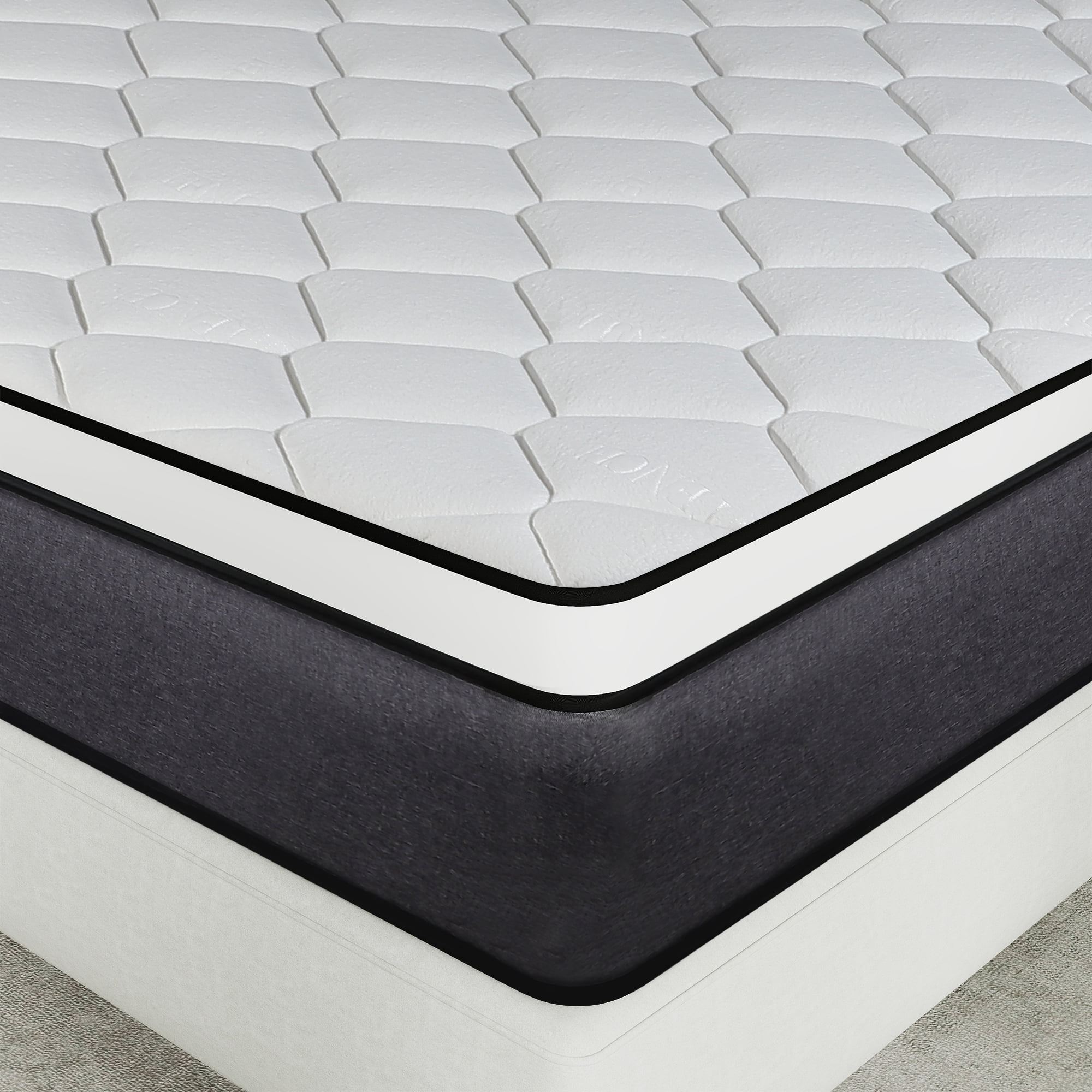 14 inch Queen Mattress,Hybrid Mattresses Medium Firm in a Box
