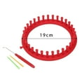 thumbnail image 4 of Knitting Loom Set Stitch Knit Portable Multipurpose Knitting Yarn Loom Weaving Tool Weaving Loom for Shawl Sewing Accessories Diameter 19cm, 4 of 8