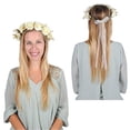 thumbnail image 1 of The Beistle 60855-W AdjustableFloral Crown, White, 1 of 1