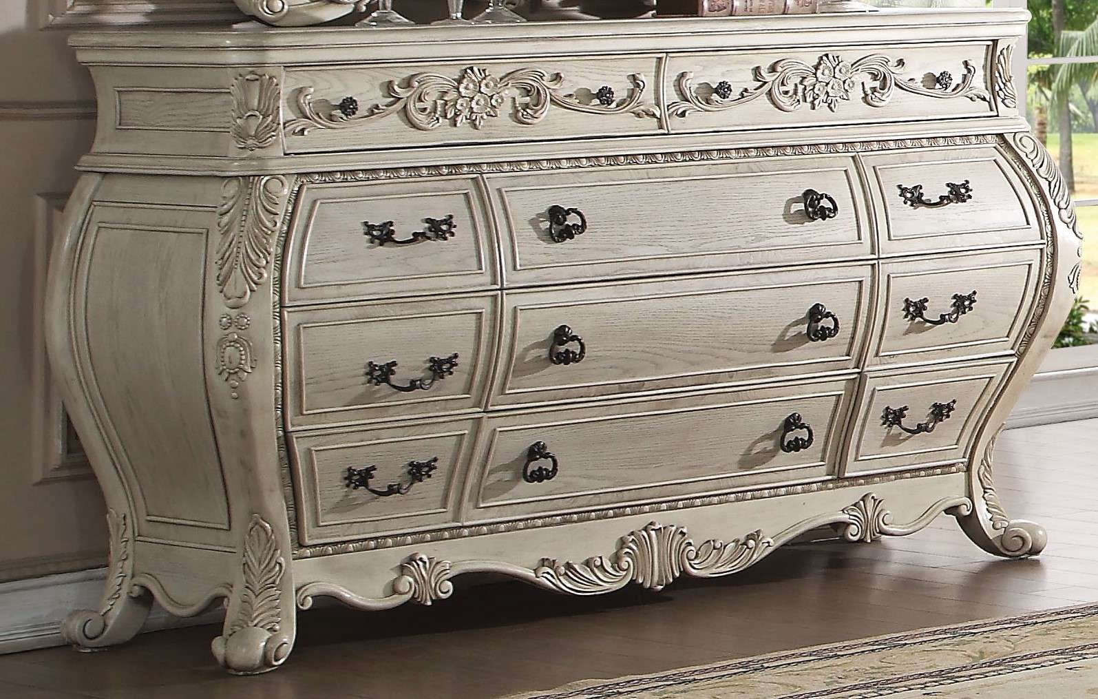 ACME Ragenardus Dresser, Antique White-Color:Antique White,Quantity:1 ...
