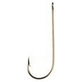thumbnail image 4 of (3 pack) Eagle Claw 214AH-2 Aberdeen Light Wire Non-Offset Hook, Bronze, Size 2, 10 Pack, 4 of 5