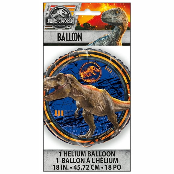 Foil Jurassic World Balloon, 18 in, 1ct