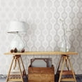 thumbnail image 4 of A-Street Prints by Brewster 2697-78053 Linkage Navy Trellis Wallpaper, 4 of 5
