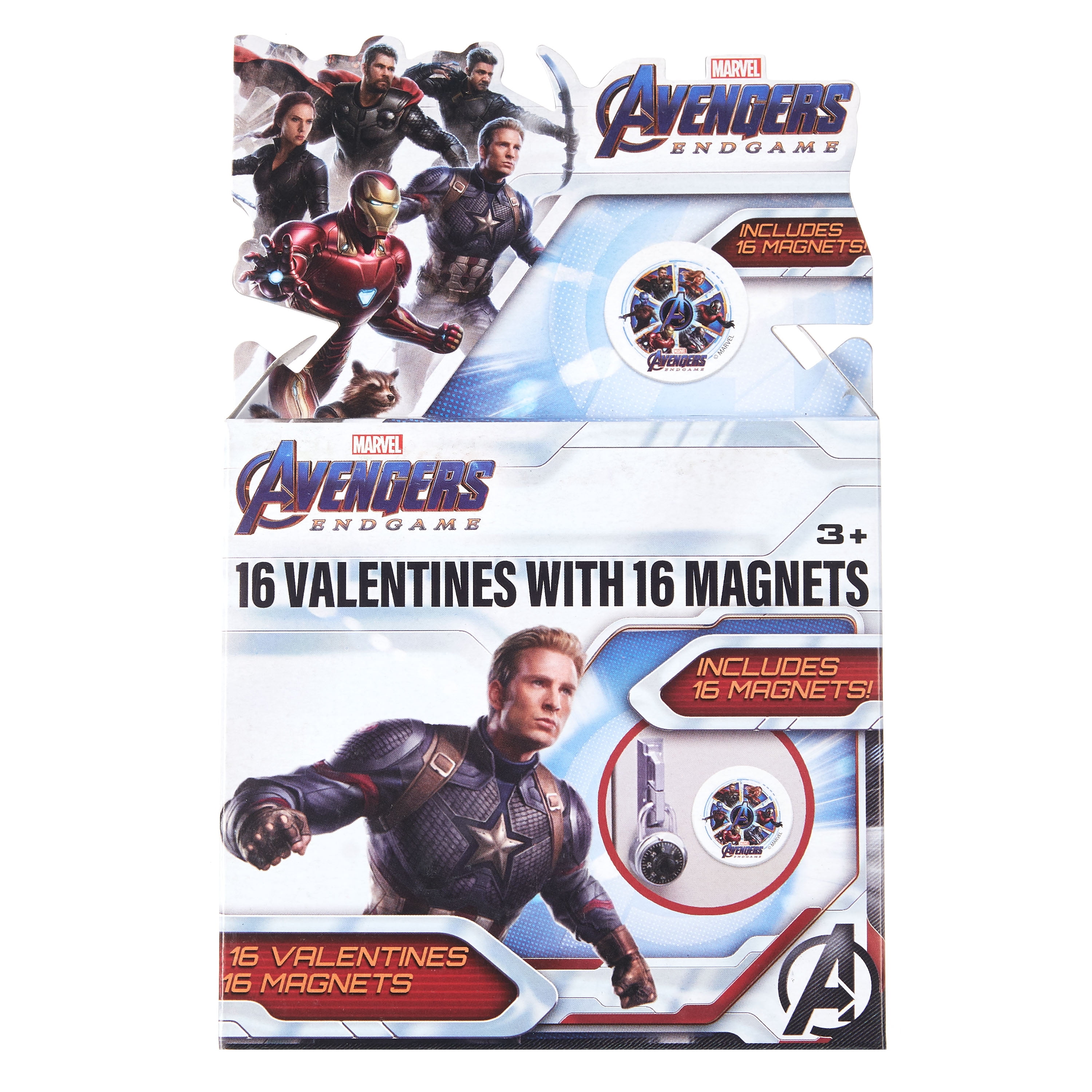32 Count Marvel Avengers Assemble Hallmark Valentines Day Cards & Stickers Party