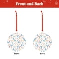 thumbnail image 2 of Naloa Tulips Flowers Acrylic Santa Tree Decorations Christmas Hanging Pendant for Christmas Winter New Year Party Hanging Decorations-Round Shape, 2 of 7