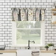 thumbnail image 2 of Modern Coffee Valance Curtain Vintage Espresso Machine Cupcakes Beans Design, Rod Pocket Valance Window Treatments 1 Panel Short Curtains for Kitchen Living Room Decor 54 x 18 in, 2 of 6