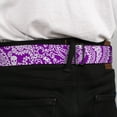 thumbnail image 4 of Buckle-Down Belt, Seatbelt Buckle Belt, Bandana Skulls Purple White, Youth 22 to 32 Inches, 4 of 9