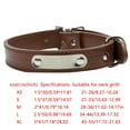 thumbnail image 2 of PU Leather Dog Collar Padded Personalized Name Strap Personalized Pet ID Collar Customized for Small Medium Large Dog - Black, 2 of 8