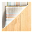 thumbnail image 3 of Dash & Albert Daphne Stripe Handwoven Cotton Rug, 2' x 3', Sky, 3 of 7