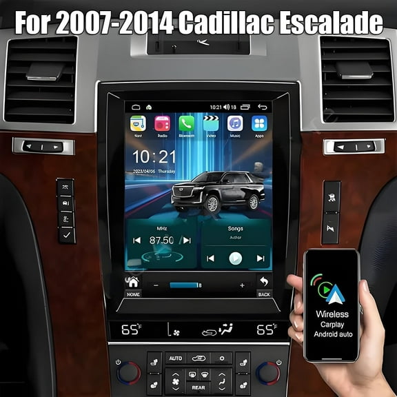 IKASEFU 9.7" Android 13.0 Car Stereo Radio GPS Navi for 2007-2014 Cadillac Escalade Android Auto Car Stereo with Backup Camera/SWC/FM Radio