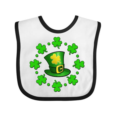 

Inktastic St. Patricks Day Shamrocks and Hat Gift Baby Boy or Baby Girl Bib