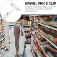 thumbnail image 4 of 25 Pcs Price Tag Holder Plastic Merchandise Clip Clear Sign Double Display Commodity, 4 of 6