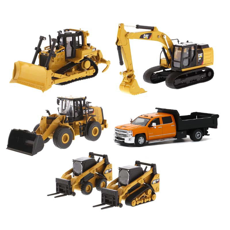 CAT Caterpillar Construction Toys Mini Machine set of 12 Dump trucks tractors 