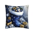 thumbnail image 3 of Xuniizn Christmas Pillow Covers 18x18 inch Xmas Decorations Soft Plush Faux Fur Wool Christmas Throw Pillow Cases Winter Holiday Decor for Sofa Living Room, 3 of 7