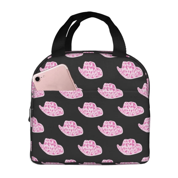 Easygdp Cowboy Hat Bolsa Térmica Premium - Tela Oxford Impermeable, Gran Capacidad, Bolsillo Frontal, Unisex para Trabajo, Escuela, Actividades al Aire Libre y Picnics