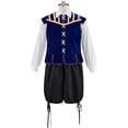 thumbnail image 2 of Men Suit Tudor Doublet Vest Shirt Pants Medieval Ren Faire Viking Cloth Outfit, 2 of 7