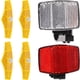 thumbnail image 4 of WORGEOUS 1 conjunto de accesorios de ciclismo de ciclismo de reflector del reflector delantero y trasero del kit de reflectores de bicicleta, 4 of 8